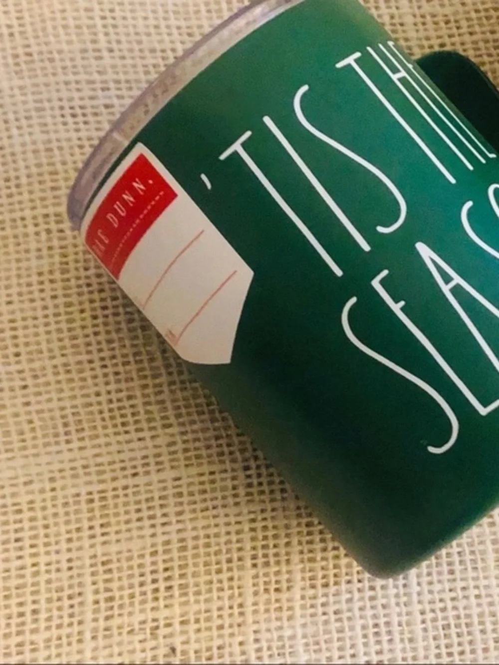 Rae Dunn Christmas Green Stainless Steel Mug & Tumbler Tis The Season Fa La La